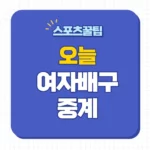 오늘 여자배구 중계