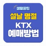 2025년 설날 기차표